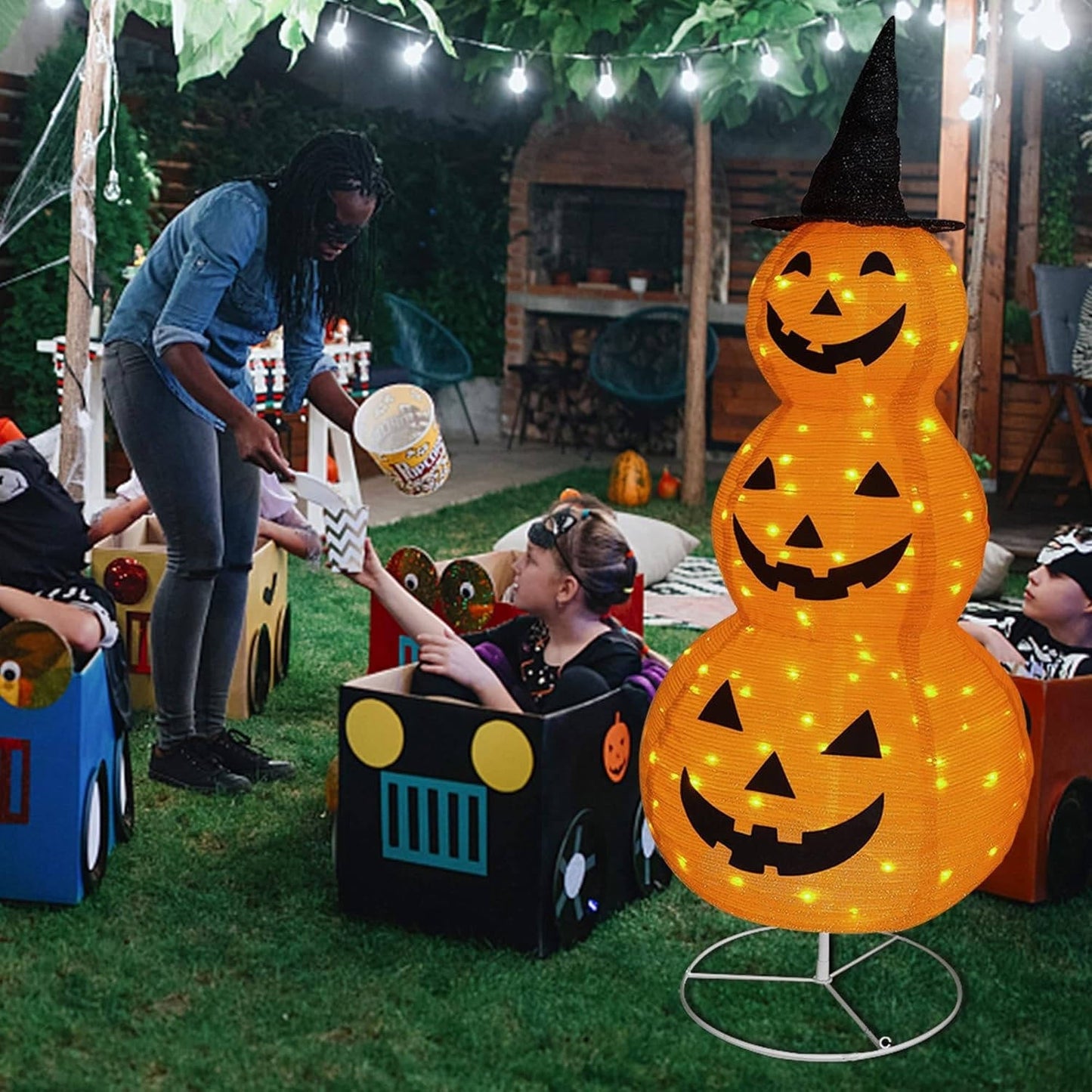 Spooky Outdoor Pumpkin Yard Decor