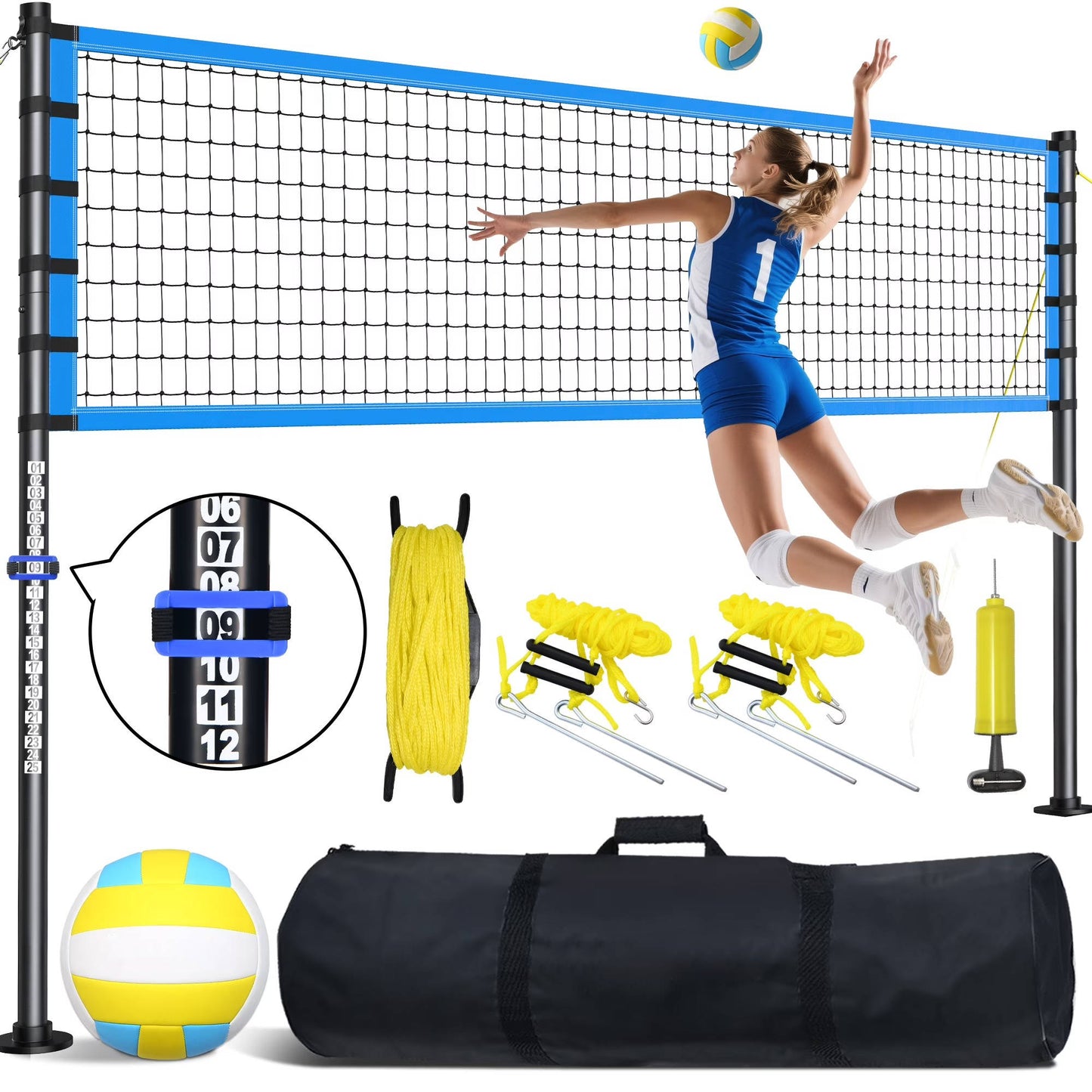 Easy Setup Outdoor Volleyball Net - Halri