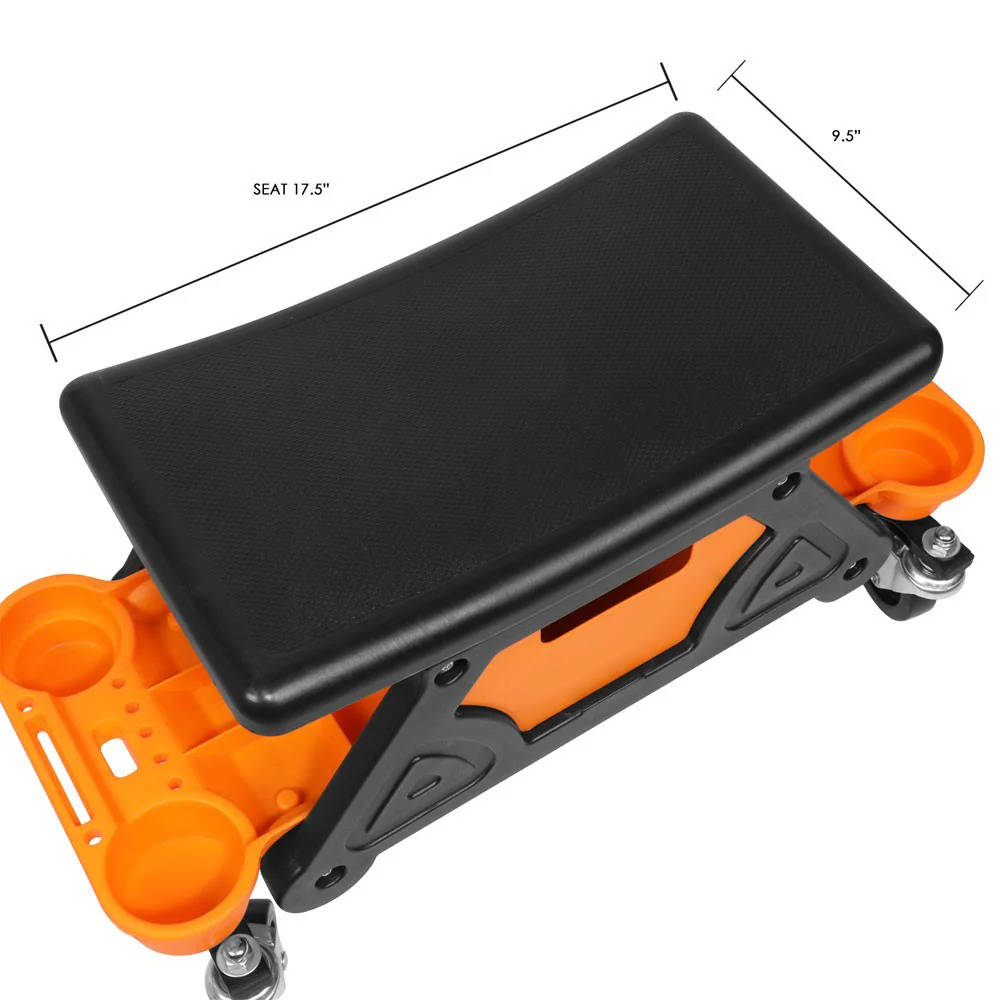 Heavy Duty Garage Stool with Swivel Wheels