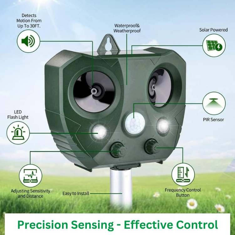 Outdoor Ultrasonic Bird Repeller Pest Control Device