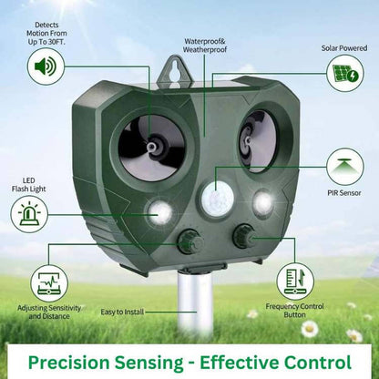 Outdoor Ultrasonic Bird Repeller Pest Control Device