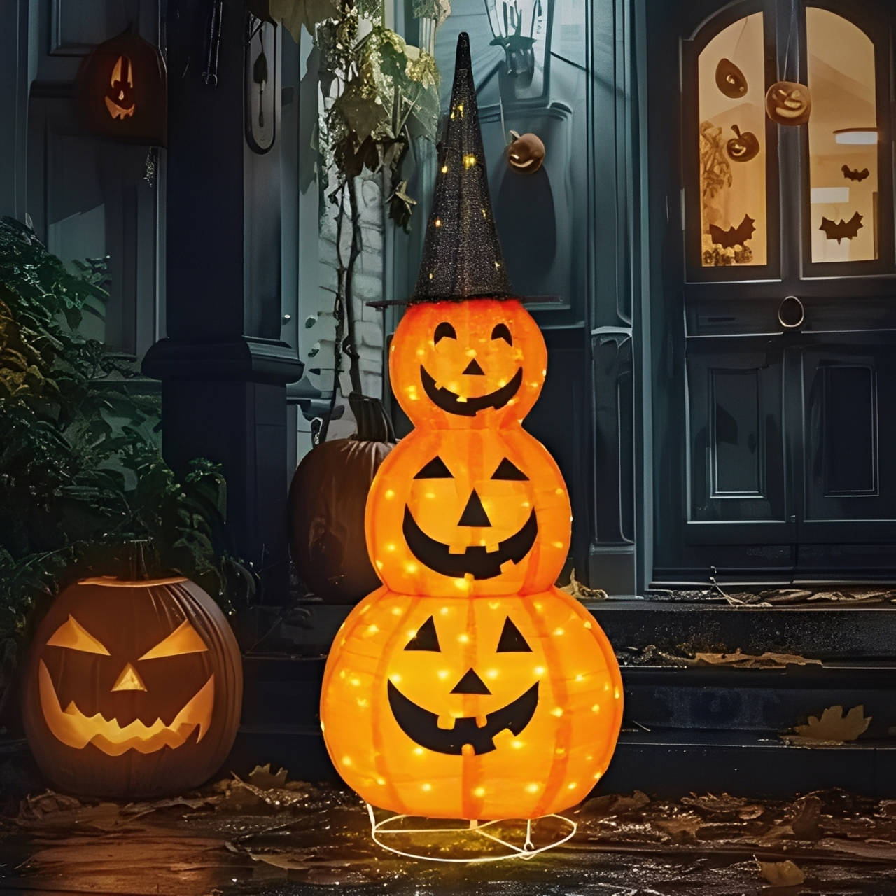 Spooky Outdoor Pumpkin Yard Decor