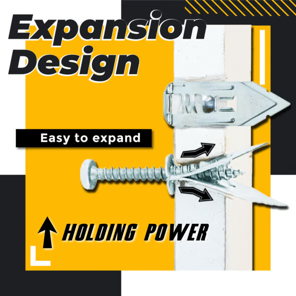 Strong Steel Wall Anchors for Drywall, No Drill Needed - Halri