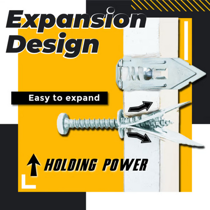 Strong Steel Wall Anchors for Drywall, No Drill Needed - Halri