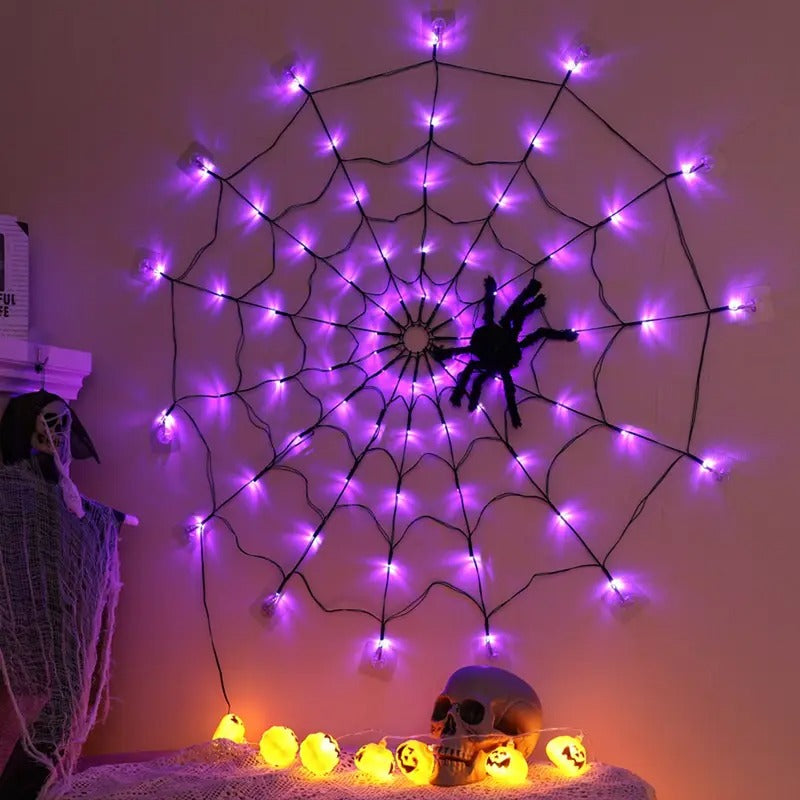 Spooky Outdoor String Webbing Lights