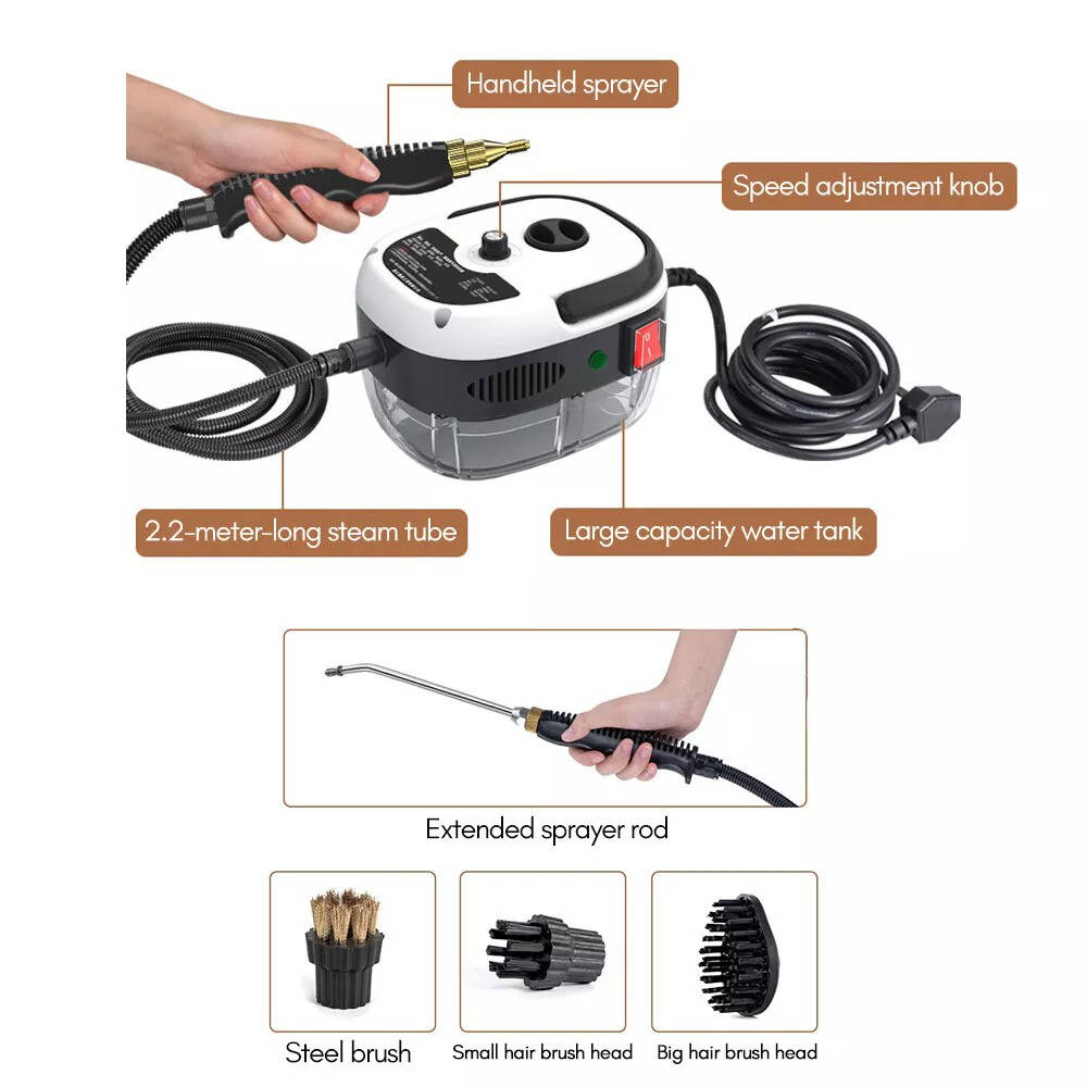 Portable Wireless Steam Cleaning Tool