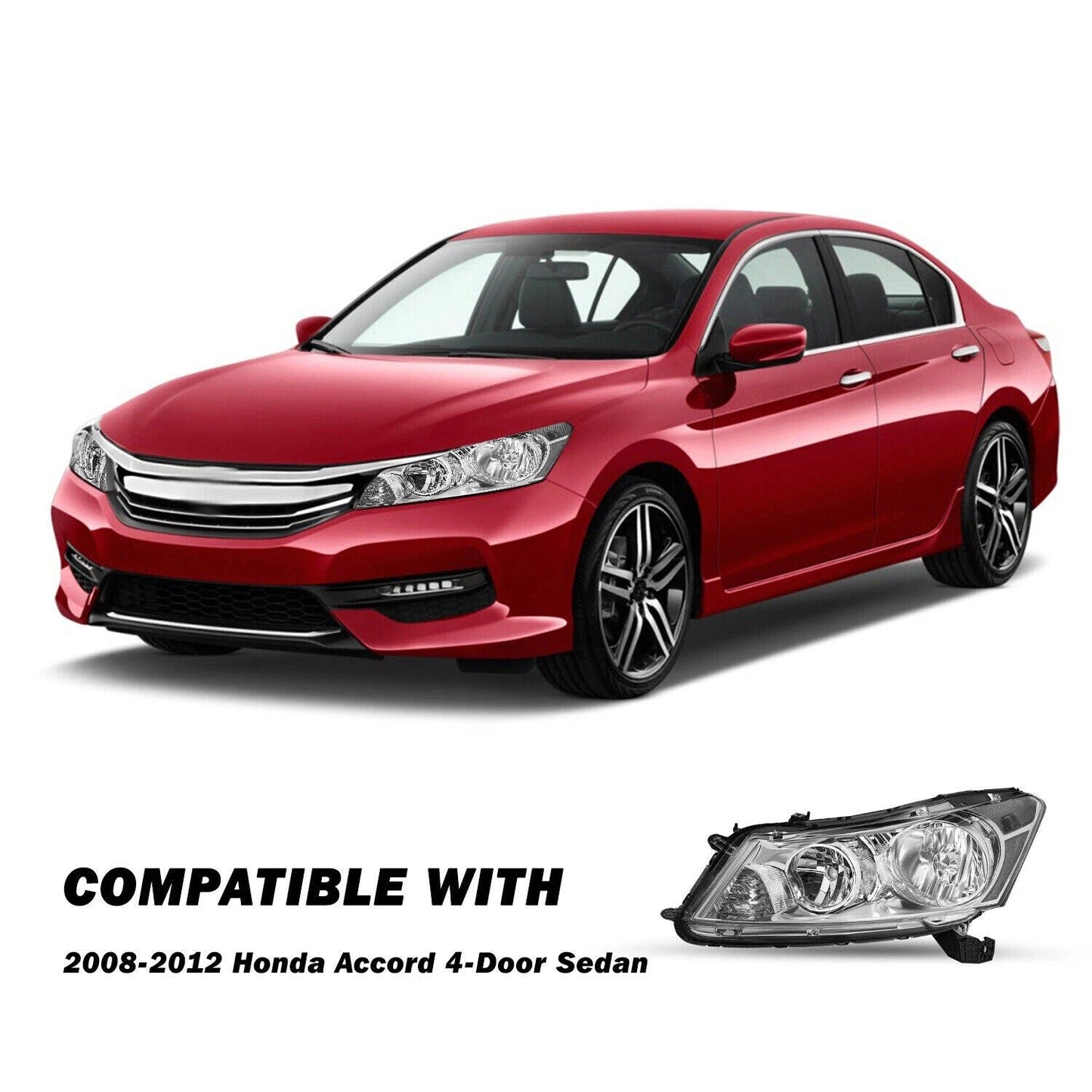 Genuine Honda Accord 08-12 Chrome Headlight Assembly Kit