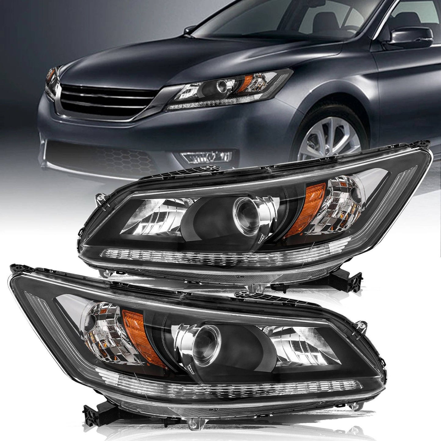 OEM Style Halogen Headlights for Honda Accord Sedan - Halri