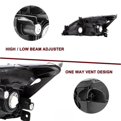 Chrome Honda Accord Headlights 03-07 2/4 Door Pair