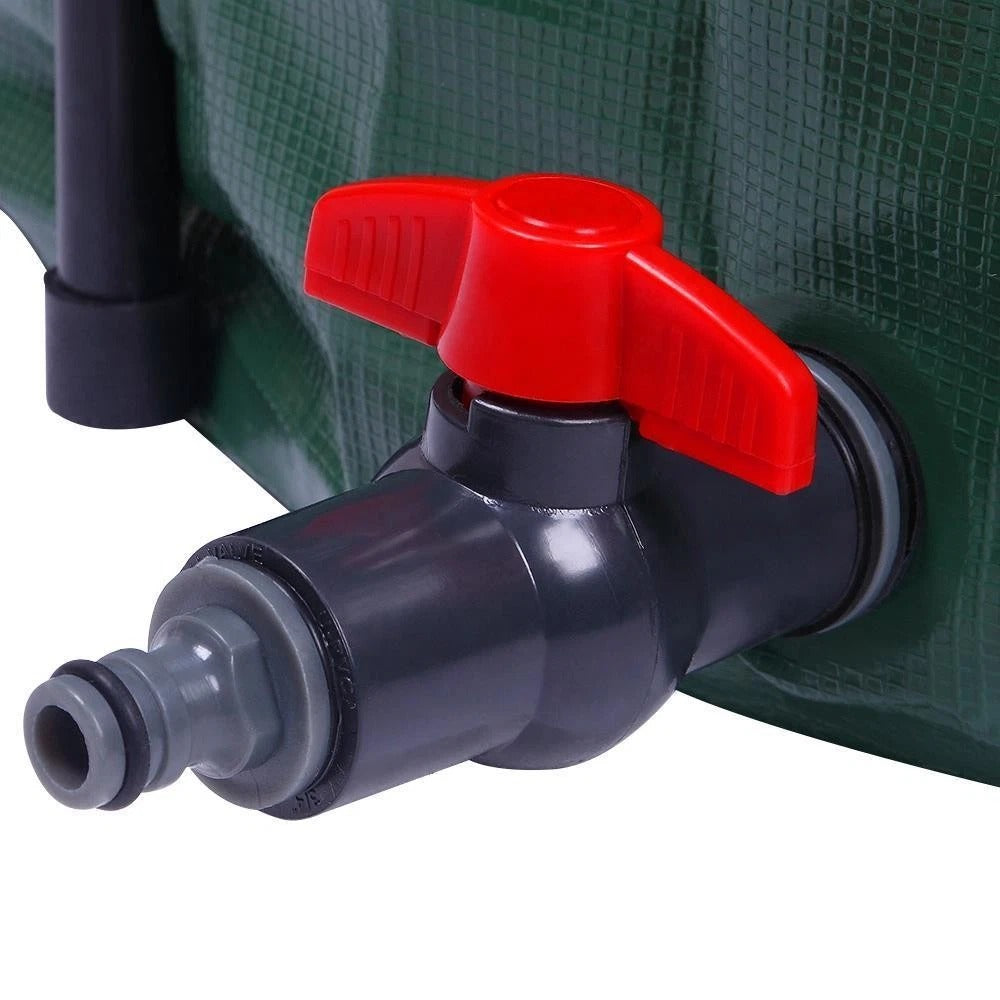 Large Collapsible Rain Water Barrel with Dual Spouts
