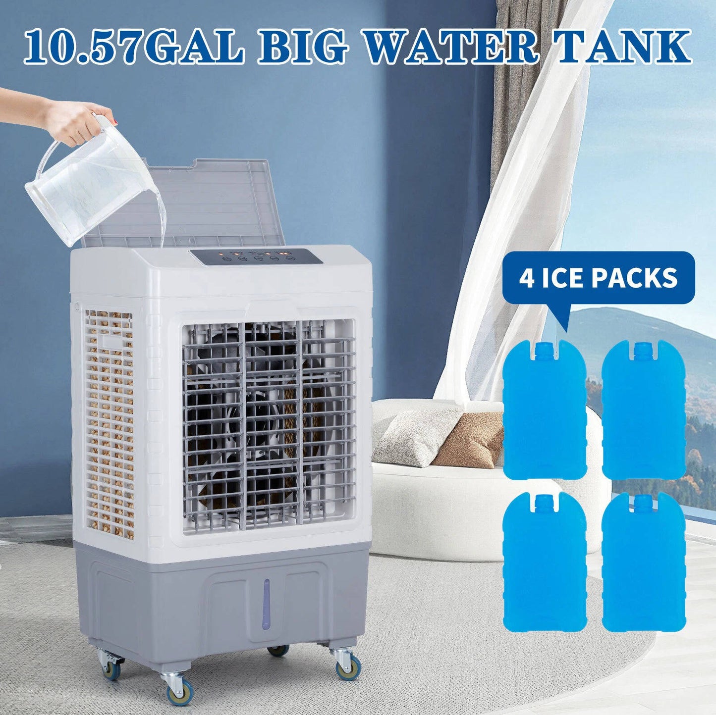 Compact Portable Swamp Cooler Fan Unit