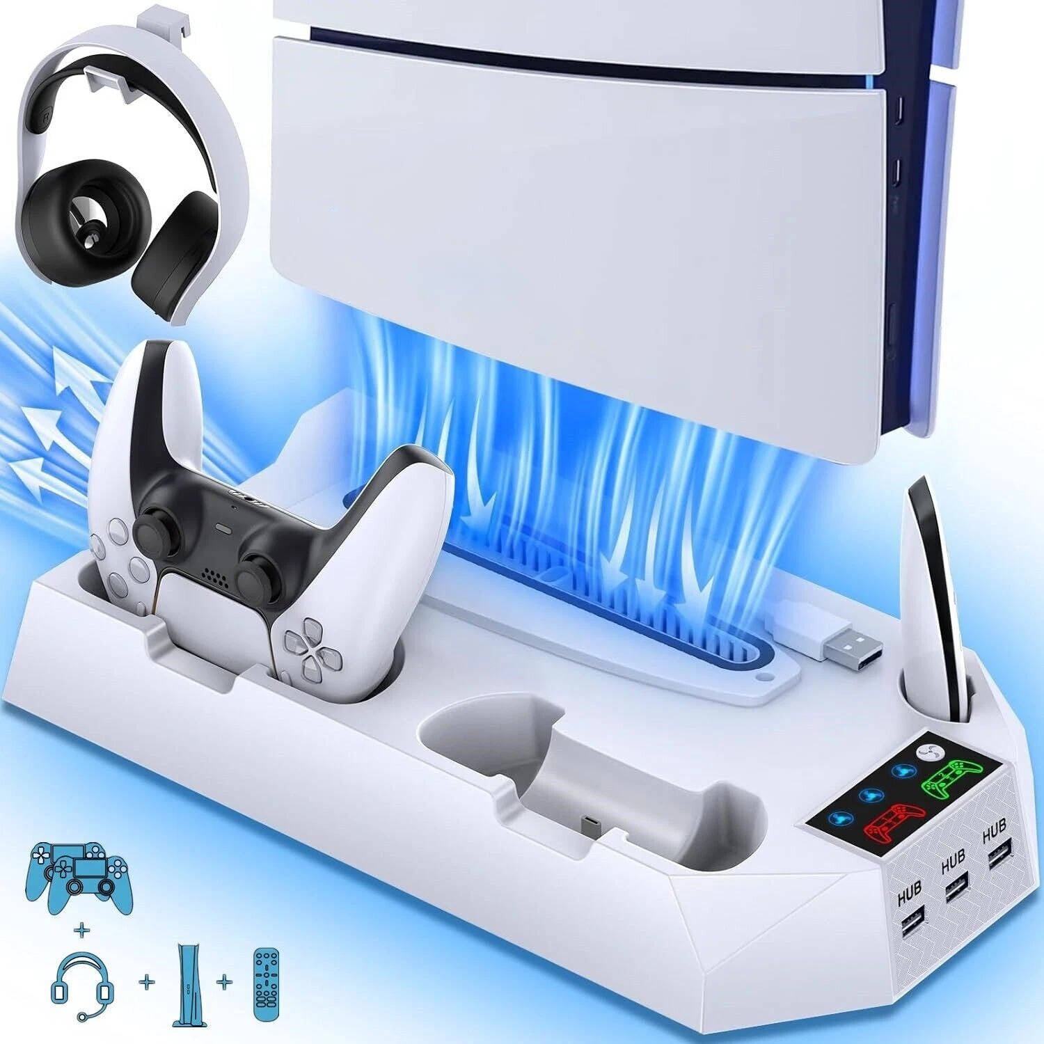 PS5 Slim Cooling Station - Halri