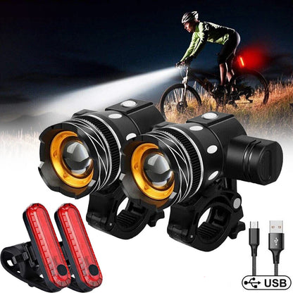 Ultra Bright LED Bike Light – Safe Front Headlight for Night Cycling - Halri