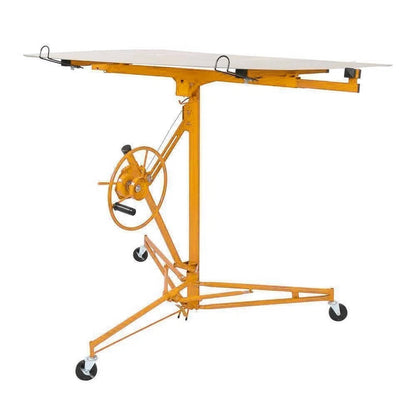 Compact 11FT Drywall Hoist with Locking Casters