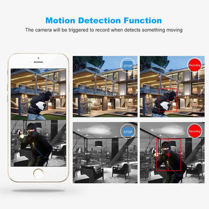 Outdoor Home Security Camera with Night Vision