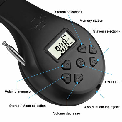 Wireless Bluetooth Headphones With FM Radio