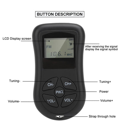 Compact Personal Travel AM FM Radio