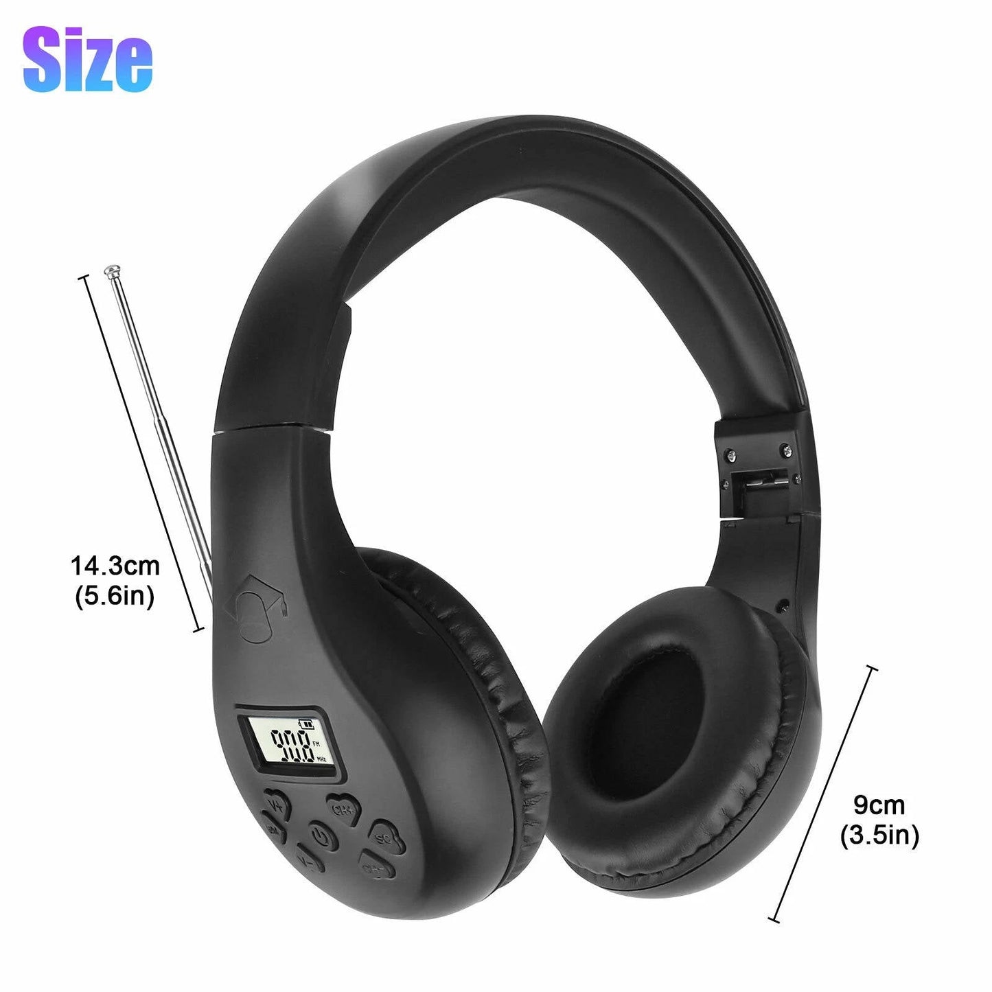 Wireless Bluetooth Headphones With FM Radio