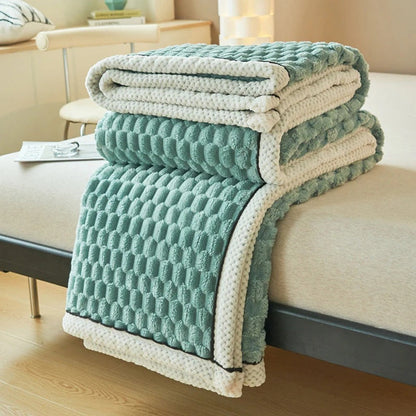 Plush Sherpa Fleece Throw Blanket for Cozy Nights