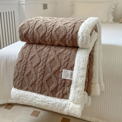 Soft Plush Reversible Indoor Outdoor Blanket