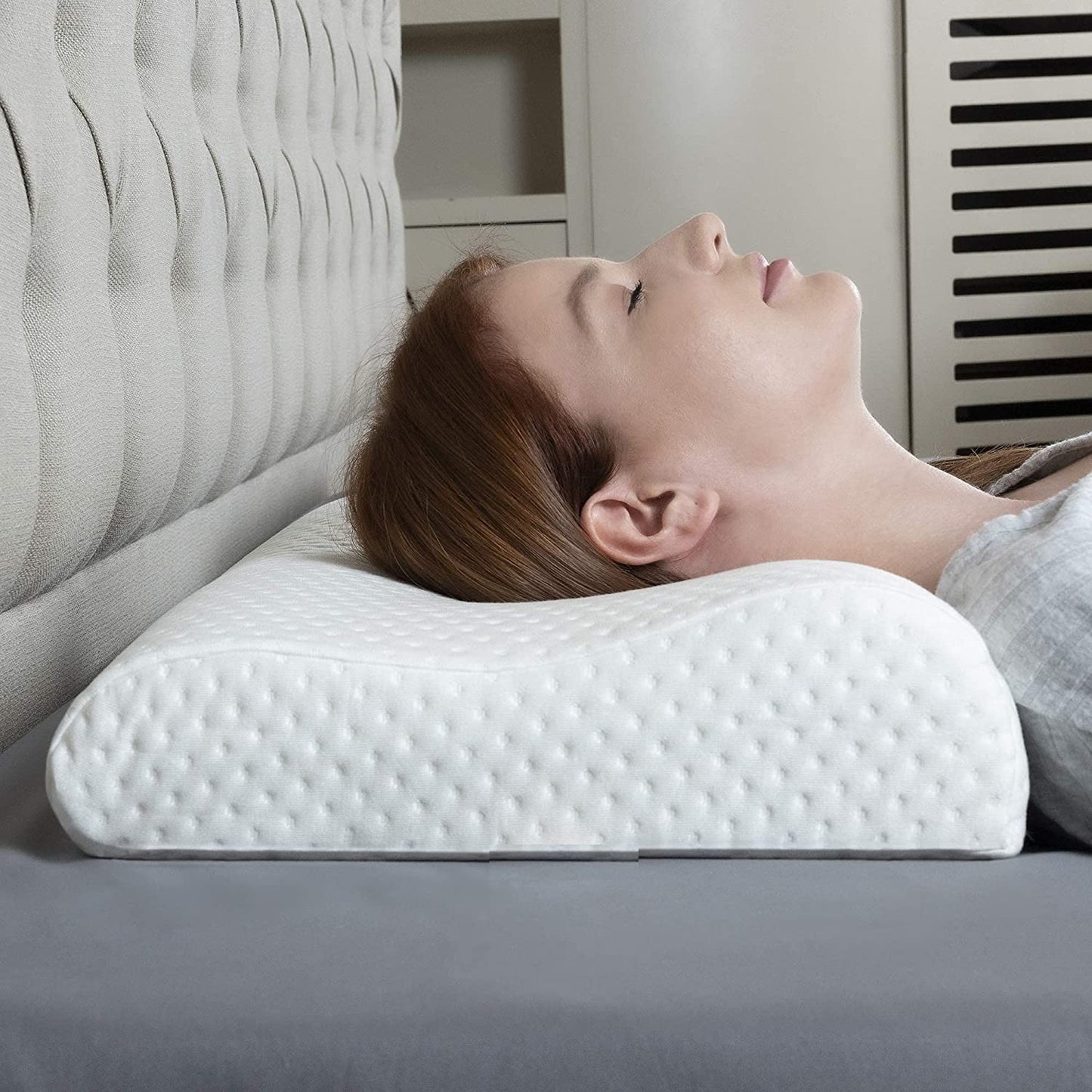 Supportive Rest Pillow Adjustable Loft & Cooling Cover