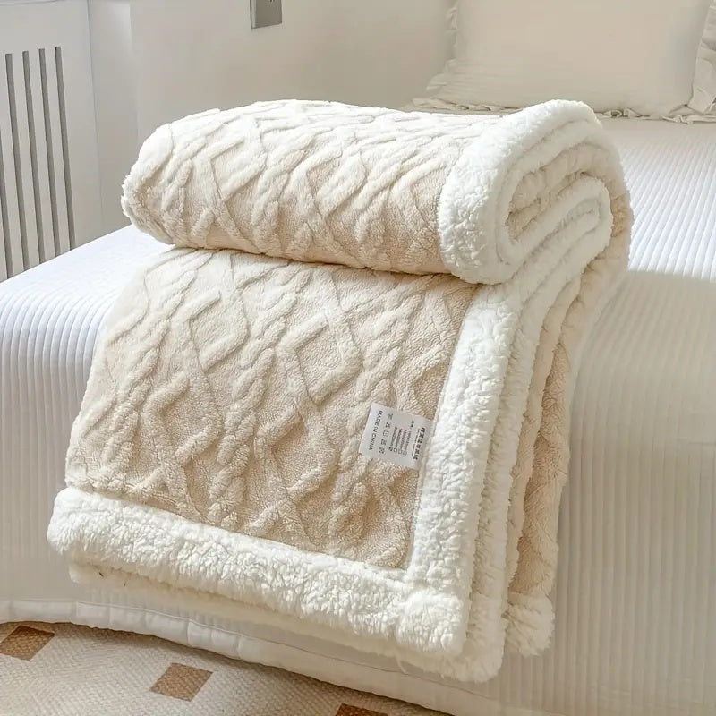 Soft Plush Reversible Indoor Outdoor Blanket