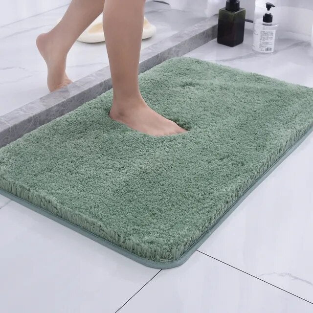 Soft Anti-slip Bathroom Mat Quick Dry Microfiber 50x80cm
