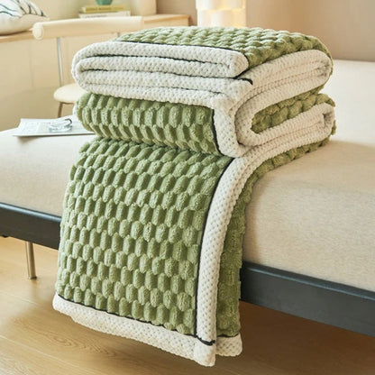 Plush Sherpa Fleece Throw Blanket for Cozy Nights