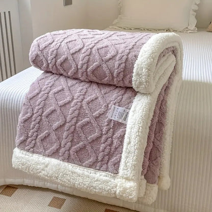 Soft Plush Reversible Indoor Outdoor Blanket