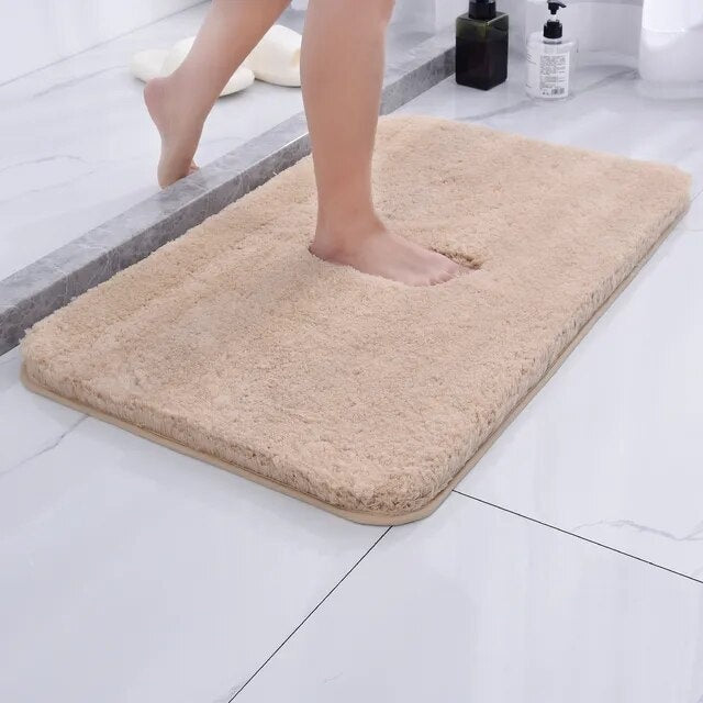 Soft Anti-slip Bathroom Mat Quick Dry Microfiber 50x80cm