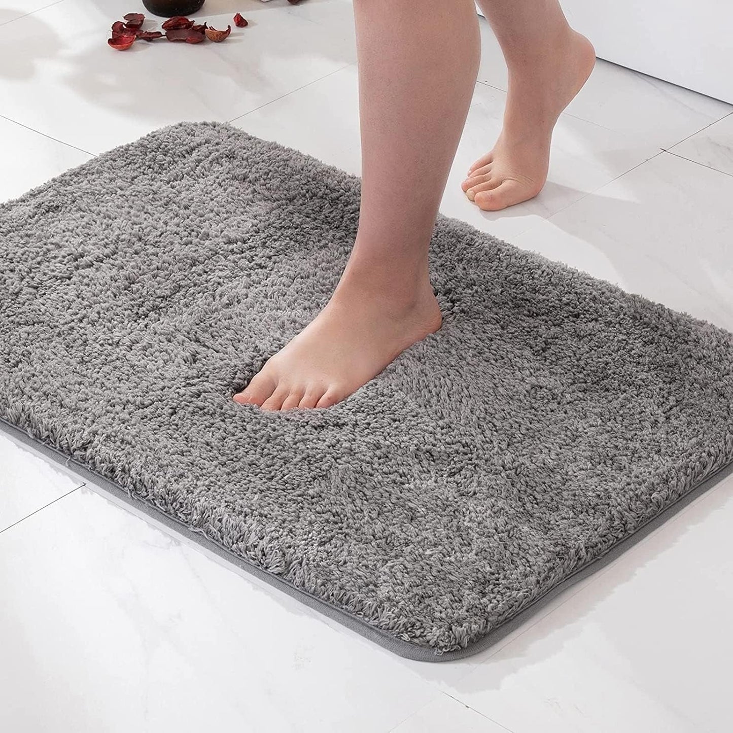 Soft Anti-slip Bathroom Mat Quick Dry Microfiber 50x80cm - Halri