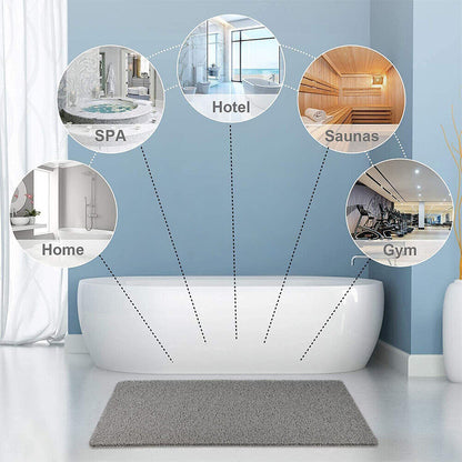 Grip Bathroom Shower Mat with Fast Drainage and Support