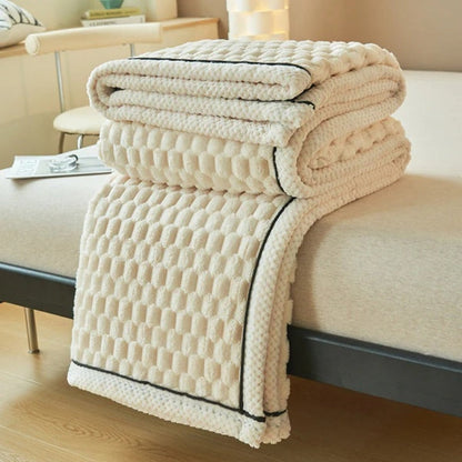 Plush Sherpa Fleece Throw Blanket for Cozy Nights