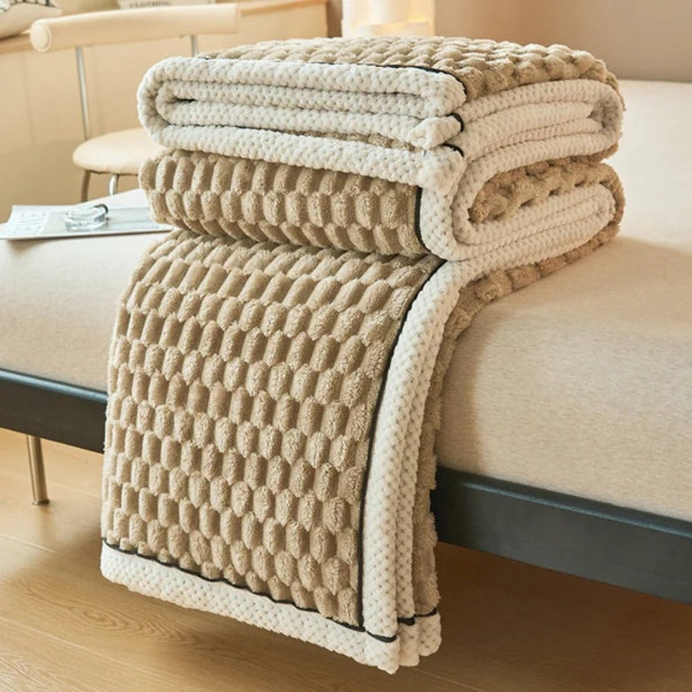 Plush Sherpa Fleece Throw Blanket for Cozy Nights