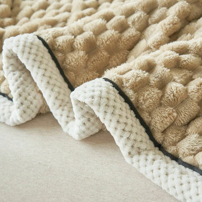 Plush Sherpa Fleece Throw Blanket for Cozy Nights