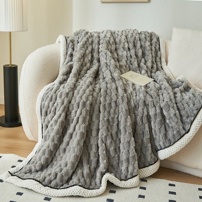 Plush Sherpa Fleece Throw Blanket for Cozy Nights