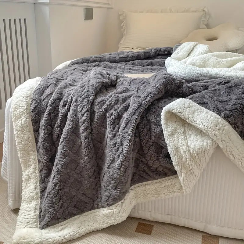 Soft Plush Reversible Indoor Outdoor Blanket