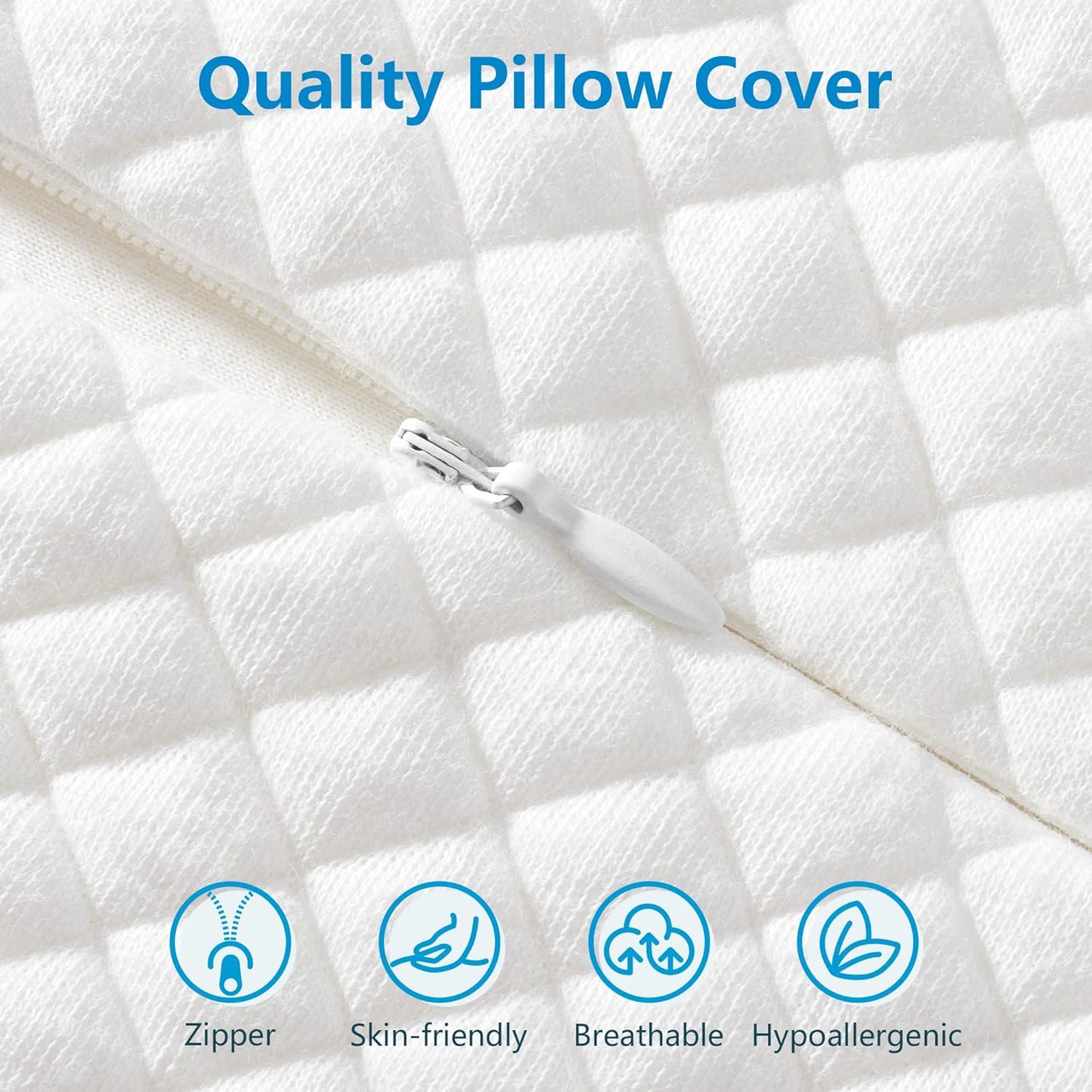 Supportive Rest Pillow Adjustable Loft & Cooling Cover