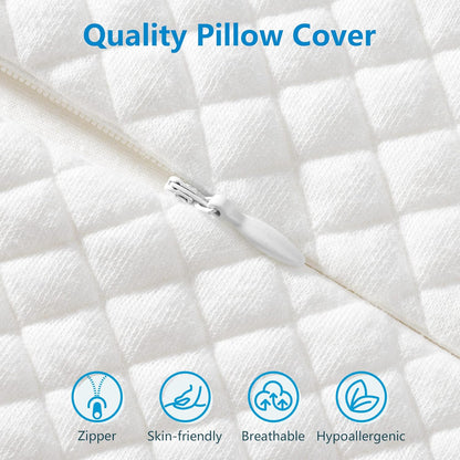Supportive Rest Pillow Adjustable Loft & Cooling Cover