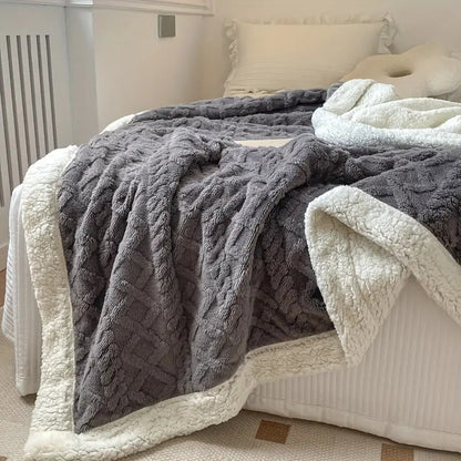 Reversible Sherpa Fleece Blanket, Soft and Cozy for Year-Round Comfort, 50 x 60 – Lightweight and Machine Washable 3
