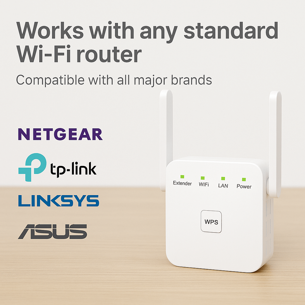 Fast WiFi Range Extender Strong Home Network Booster