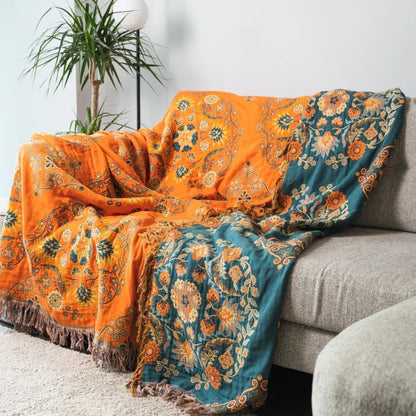 Plush Double Sided Throw Blanket for Home and Travel