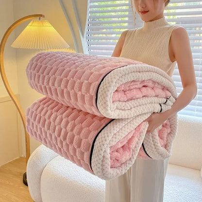 Plush Sherpa Fleece Throw Blanket for Cozy Nights