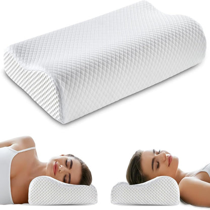 Supportive Rest Pillow Adjustable Loft & Cooling Cover
