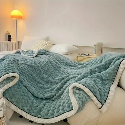 Plush Sherpa Fleece Throw Blanket for Cozy Nights