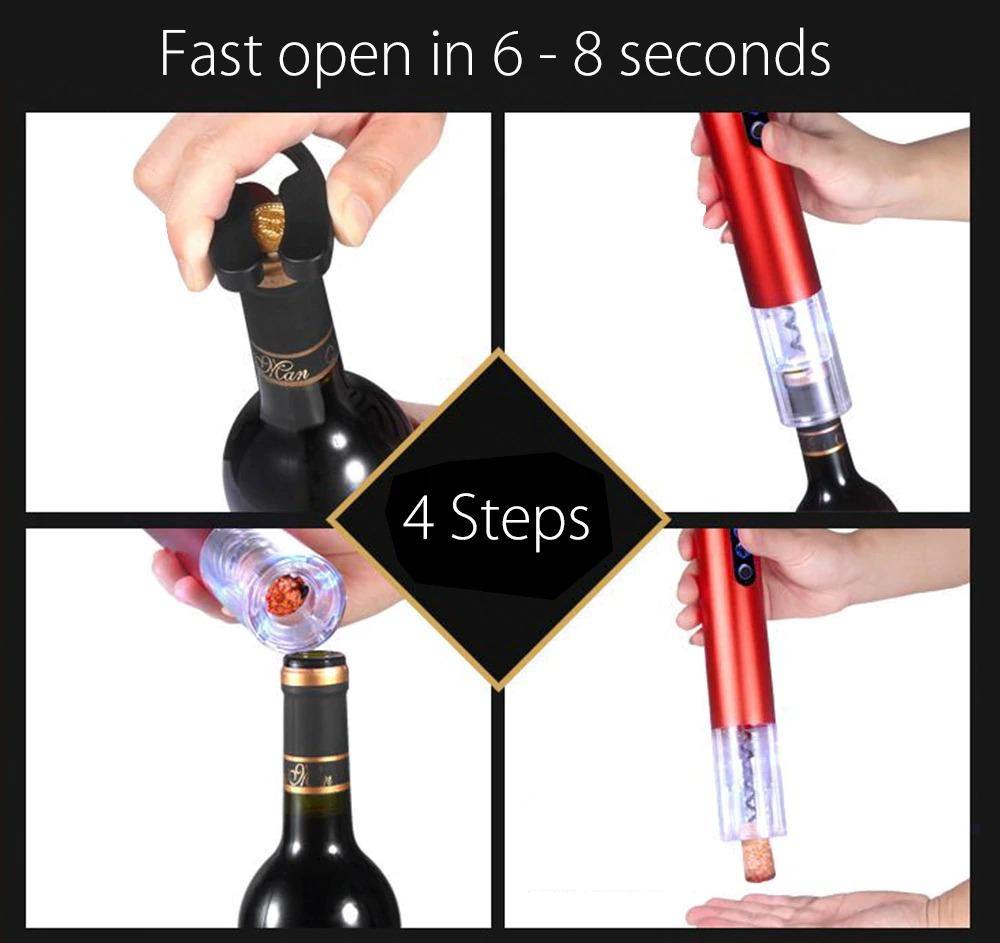 Wine Bottle Opener | Open Wine In 6 Seconds Every time - Until Times Up