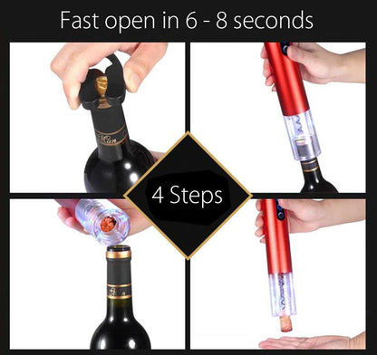 Wine Bottle Opener | Open Wine In 6 Seconds Every time - Until Times Up