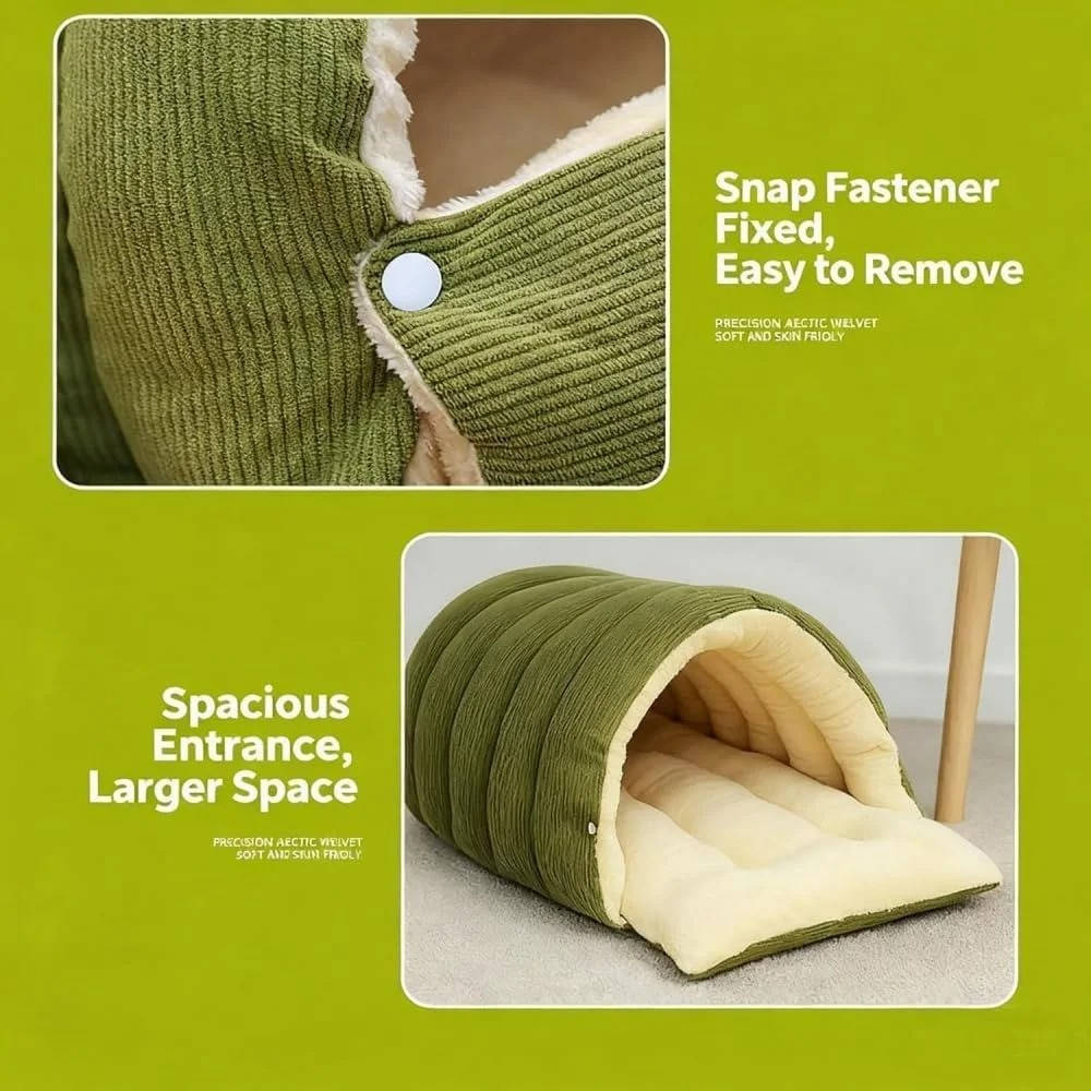 Detachable and Machine Washable Cozy Cat House
