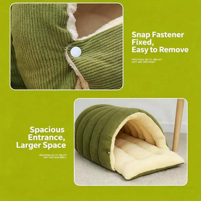 Detachable and Machine Washable Cozy Cat House