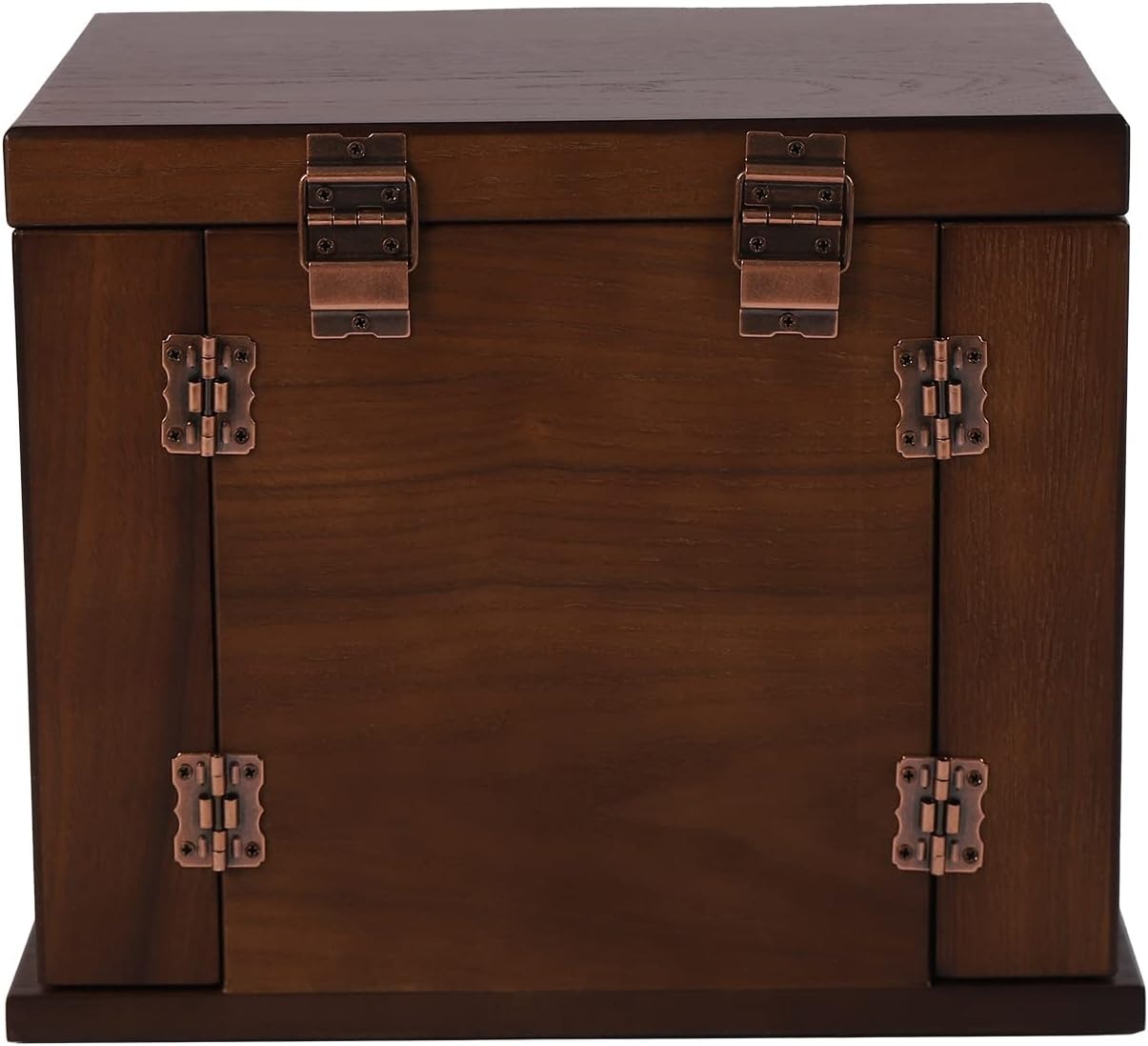 Deluxe Jewelry Storage Case with Mirror and Drawers